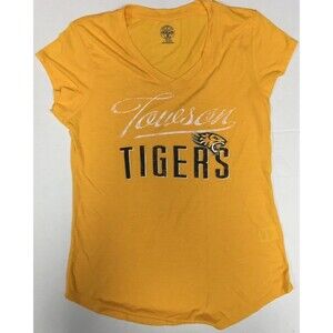 Towson Tigers NCAA Women's V-Neck T-Shirt Medium 8/10